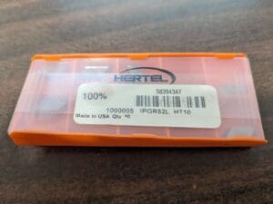 HERTEL Profiling Insert 10pk IPGR52 HC225, Solid Carbide 1000005