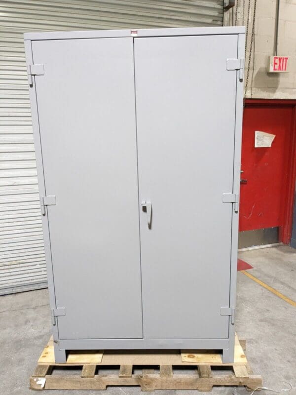 Lyon Heavy Duty Storage Cabinet 4 Shelf 82" x 48" x 24" Steel Gray DD1120