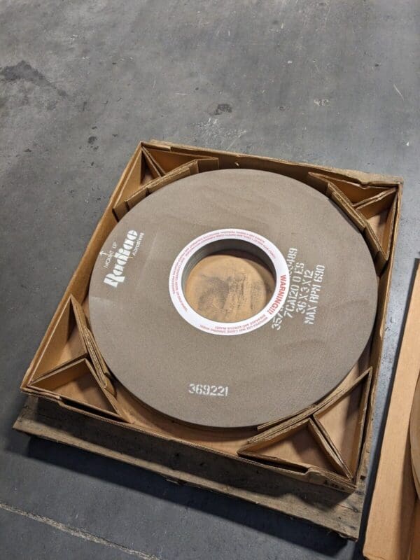 Radiac Surface Grinding Wheel 36" Diameter 3" Thick 690 RPM Max. 120 Grit