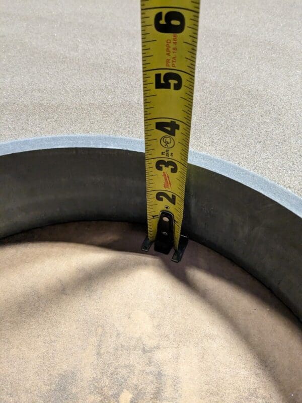 Radiac Surface Grinding Wheel 36" Diameter 3" Thick 690 RPM Max. 120 Grit