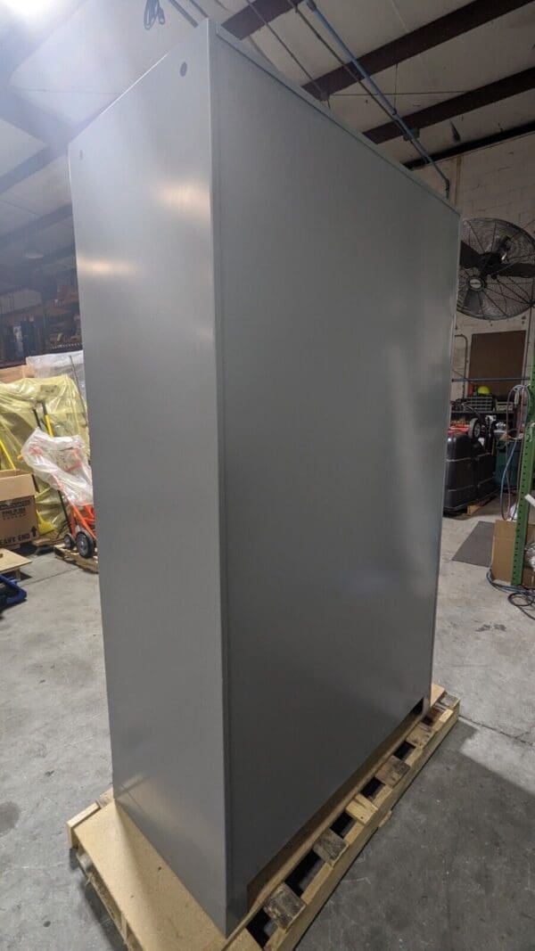 Lyon Heavy Duty Storage Cabinet 4 Shelf 82" x 48" x 24" Steel Gray DD1120 Damage