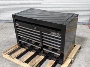 Proto Top Chest Tool Box 12 Drawer 42 x 22 x 27 Steel Black JSTV4228CD12BK