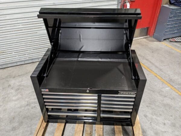 Proto Top Chest Tool Box 12 Drawer 42 x 22 x 27 Steel Black JSTV4228CD12BK