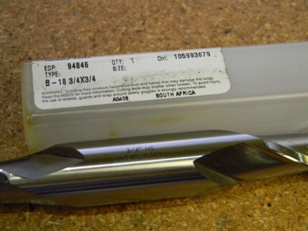 Putnam B-18 3/4" 1-5/16" LOC Double Sided End Mill QTY 2 94846