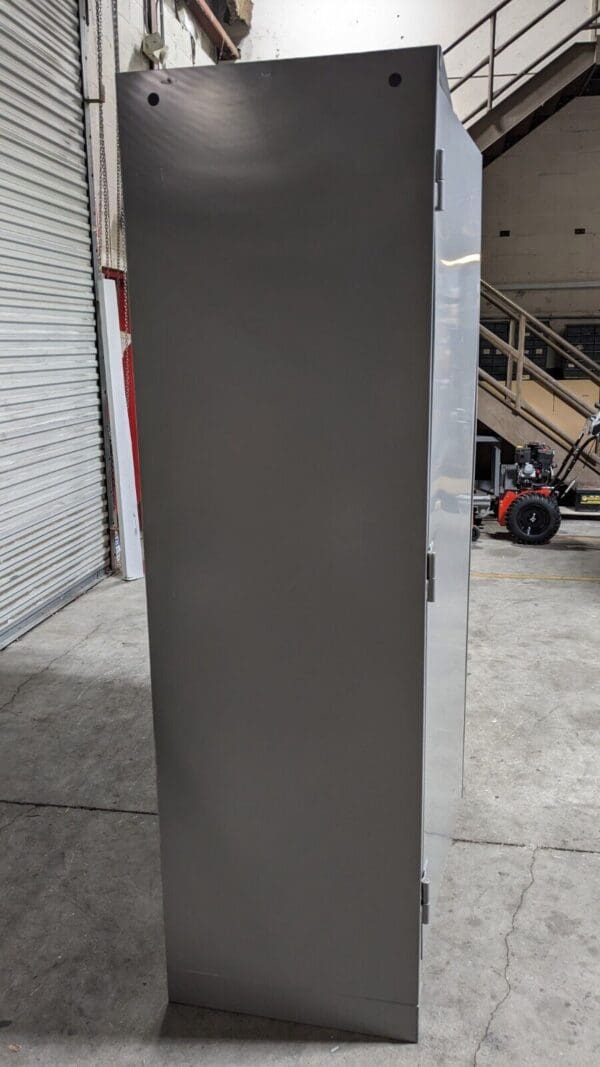 Lyon Heavy Duty Storage Cabinet 4 Shelf 82" x 48" x 24" Steel Gray DD1120 Damage