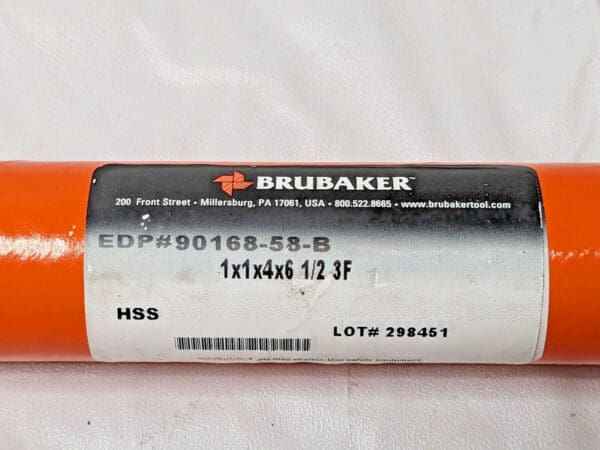 BRUBAKER Roughing End Mill HSS 1" x 1" x 4" x 6-1/2" 3FL 90168-58-B