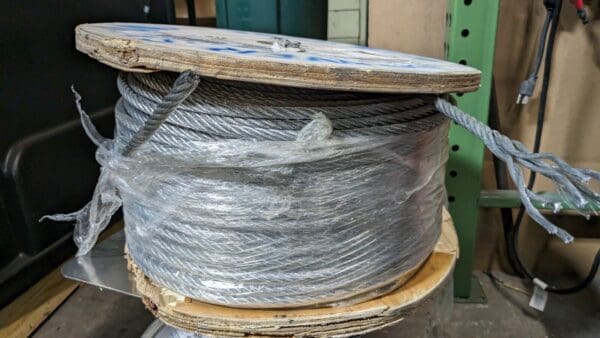 LIFT-ALL 3/8” Diameter Hoisting Wire Rope 13k Lb Breaking Strength 6 x 37 IWRC