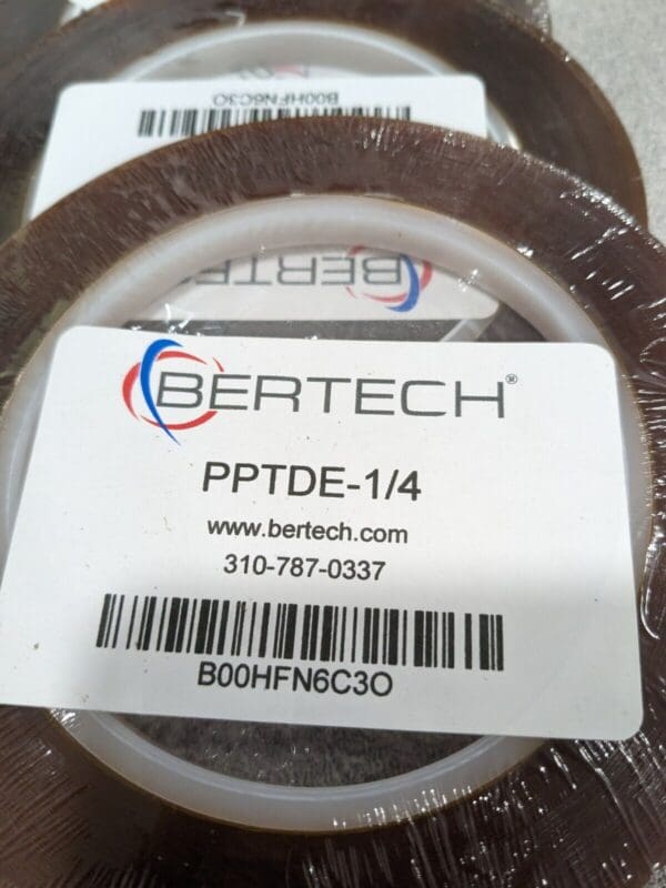 BERTECH Amber Double-Sided Polyimide Tape: 1/4″ Wide Qty 4 PPTDE-1/4