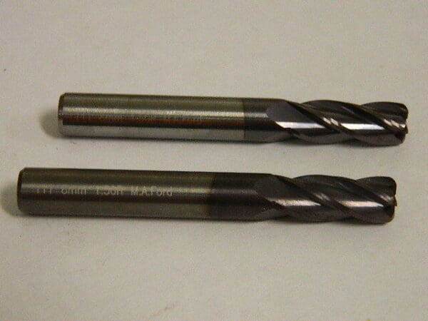 M.A. Ford 8mm x 8mm x 21mm x 64mm 4F Carb TiAlN Square End Mill QTY 2 00588869