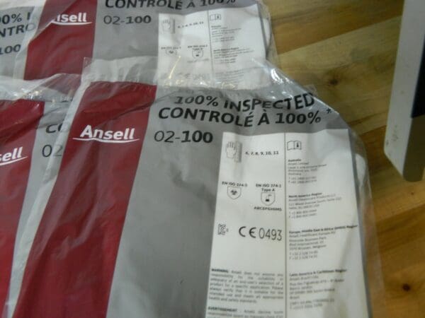 Ansell Laminated Film Chemical Resistant Gloves 16" 10 Pairs Sz (11) 02-100