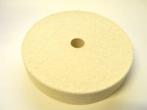 PRO 4" x 3/4 " x 1/2" Felt Polishing Wheel Density Hard QTY 2 91070201