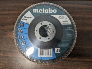 METABO Flap Disc 10pk 7/8″ Hole, 60 Grit, Zirconia Alumina, Type 29 629420000