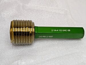 GF GAGE Thread Plug Gage 2-1/4 - 4-1/2 UNC-3B GO PD 2.1057 W/O CERT