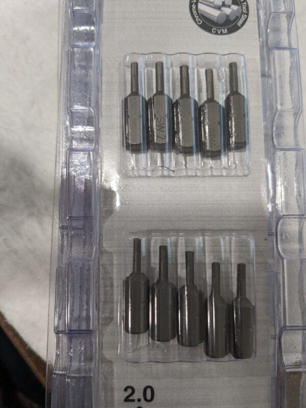 WIHA Hex Screwdriver Insert Bits 5 lots of 10pc: 1/4″ Drive, 1″ OAL 71306