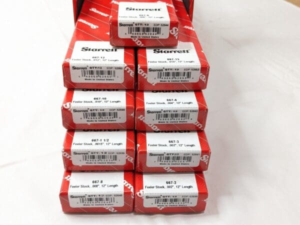 STARRETT 108 Piece Parallel Feeler Gage Set 0.0015 to 0.015" Thick S667D