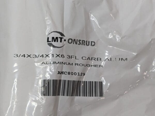 LMT ONSRUD Carbide End Mill 0.750"Dia X 1"LOC X 6"OAL X 0.060" Rad 3FL AMC800129