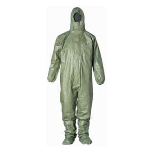 Dupont Coveralls 3xL 4 Pk, Green, Tychem(R) 2000 Sfr, Zipper Qs127tgr3x000400