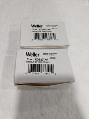 WELLER Soldering Dispensing Tool: 20 Gauge, 0.024″ ID Qty 100 KDS20TNP