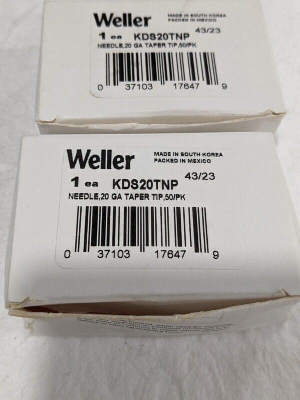 WELLER Soldering Dispensing Tool: 20 Gauge, 0.024″ ID Qty 100 KDS20TNP