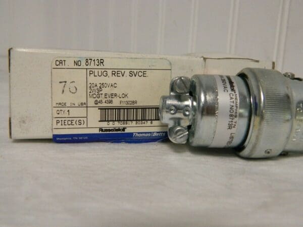 Thomas & Betts Ever-Lok Midget Reverse Service Clamp Type Female Plug 8713R