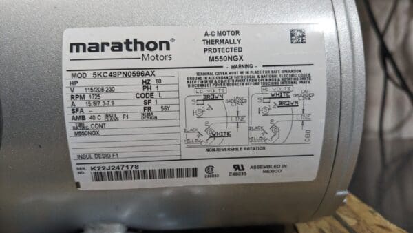 GAST 1/3 hp 2.4 CFM 100 Max psi Piston Compressor Pump 12 VDC Damaged