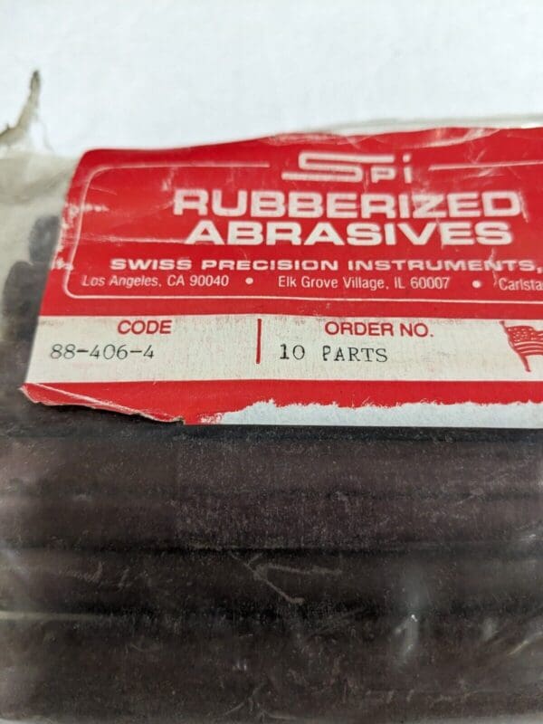 SPI Rubberized Abrasive Round Pencil P-10, 6" L, 5/8" dia. Qty 9 88-406-4