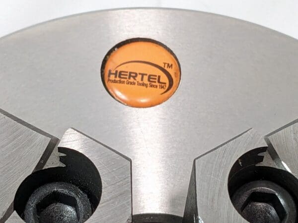 Hertel Self-Centering Manual Lathe Chuck 6" Dia 3-Jaw Plain Back P / S / 3J-A