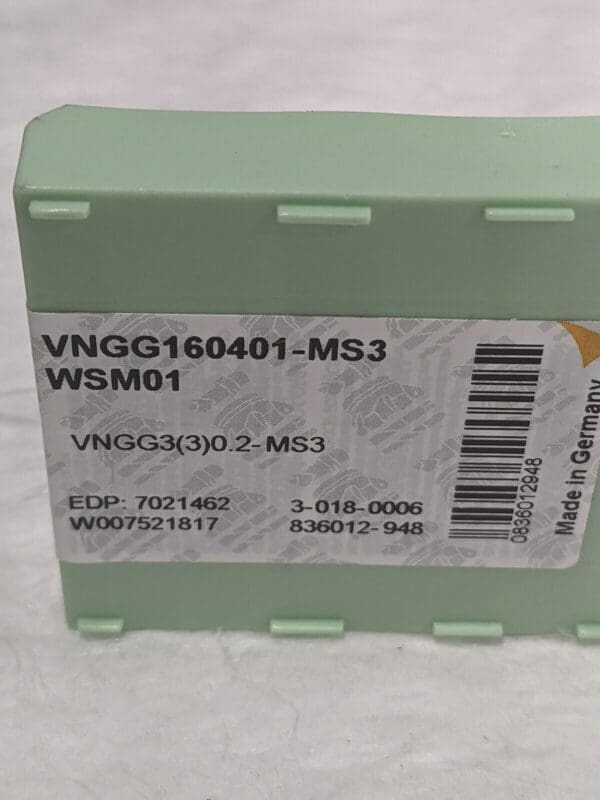 WALTER Turning Insert: VNGG160401-MS3 WSM01 Qty 5 7021462