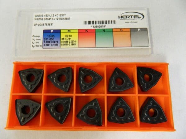 Hertel WNMG433 L12 Grade HC1250T Carbide Turning Insert QTY 10 42802819