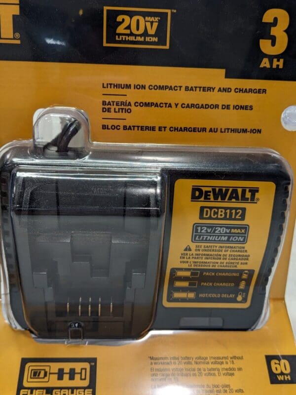 DEWALT Power Tool Charger: 20V, Lithium-ion 1 Battery DCB230C