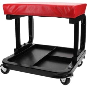 PRO-SOURCE 260 Lb Capacity, 4 Wheel Creeper Seat with Tray 60619053