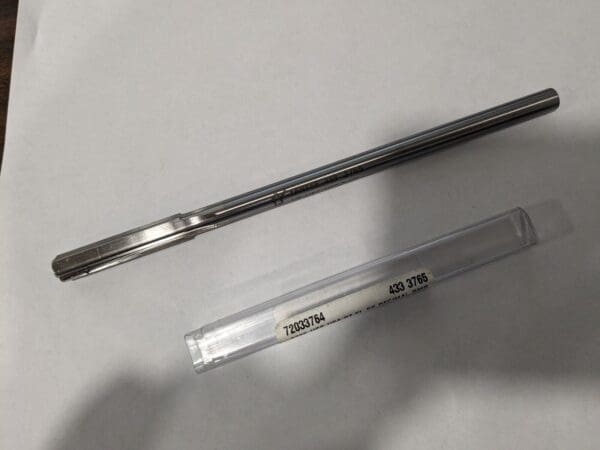 Chucking Reamer: 0.3765" Dia, 7" OAL HSS 433-0.3765