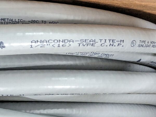 Anaconda Sealtite Flexible Liquidtight Conduit Gray 1/2" CNP 100FT 38812