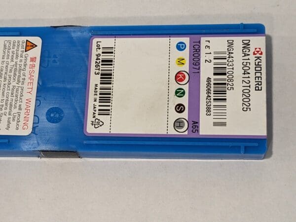 KYOCERA Turning Inserts 7ct DNGA433T00825 A65 Ceramic TCR00971