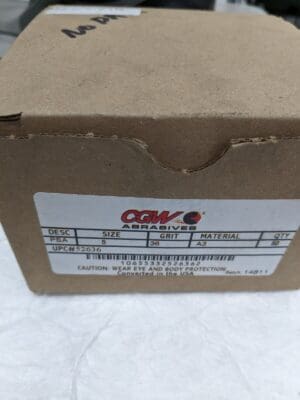 CGW ABRASIVES PSA Disc: 5" Disc Dia, 36 Grit, AO Qty 50 52636