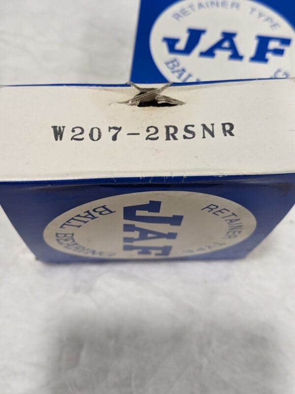 JAF Single Row Ball Bearing Qty 2 W207-2RSNR