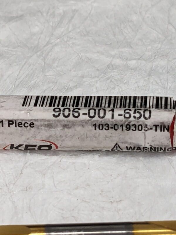 Keo Combo Drill & Countersink: #3, 1/4″ Body Dia, Solid Carbide 19305-TIN