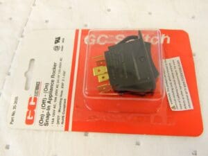 GC/WALDOM DPDT, Momentary Appliance Rocker Switch 35-3695