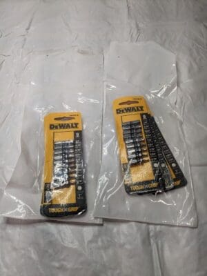 Dewalt 9 Piece Hex Key Bit Set 1/16” to 1/4” Qty 6 DWA1HS-9L