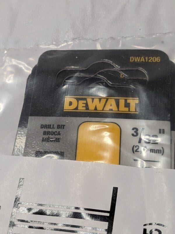 DEWALT Jobber Length Drill Bit: 3/32″ Dia, 135 °, Cobalt Qty 10 DWA1206