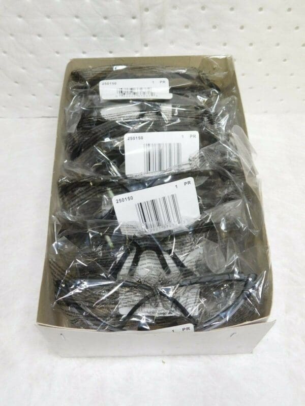 MCR Peeper Cheaters Safety Glasses 250150 Black Clear +1.5 Diopter Qty 12 Pairs