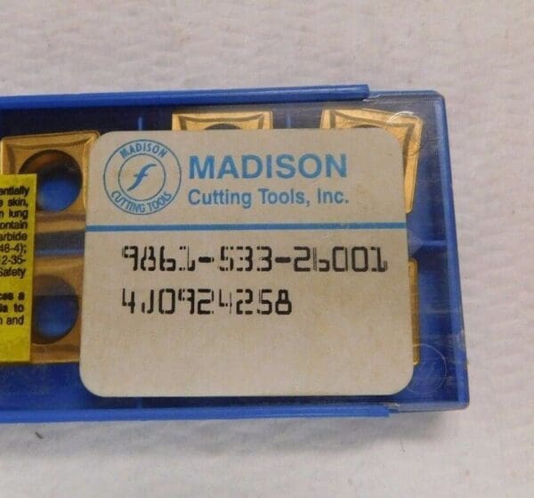 Madison Carbide Turning Inserts SCMT432 Grade 235 Qty 10 9861-533-26001