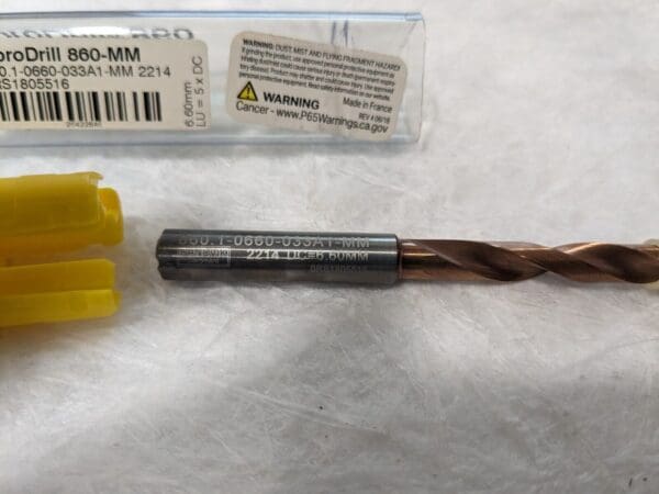 Sandvik Coromant CoroDrill 860 solid carbide drill 860.1-0660-033A1-MM 2214