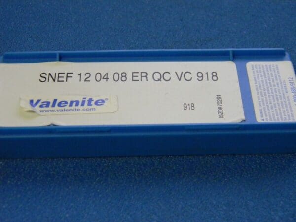 Valenite Carbide Inserts SNEF120408ER QC Grade VC918 Qty. 10 I5Z0870291