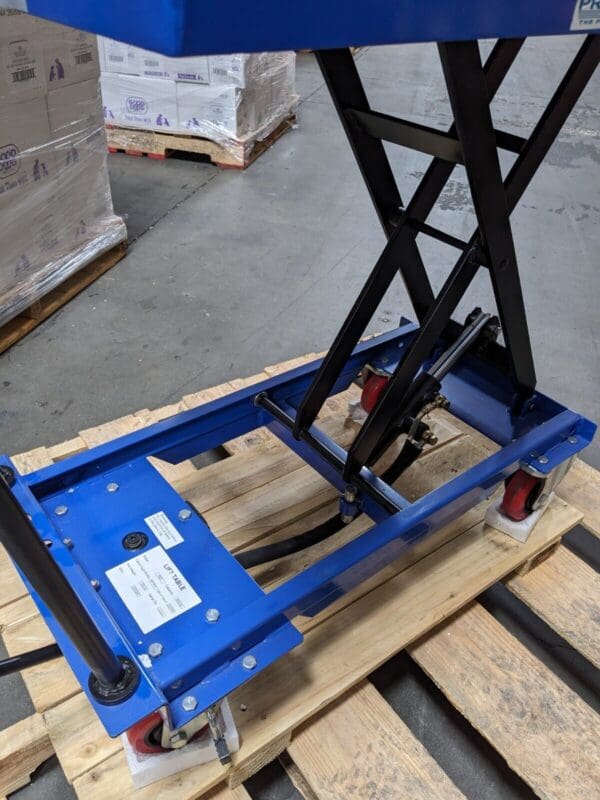 Pro Source Hydraulic Scissor Lift Cart 400 lb Capacity 27 x 17 Platform