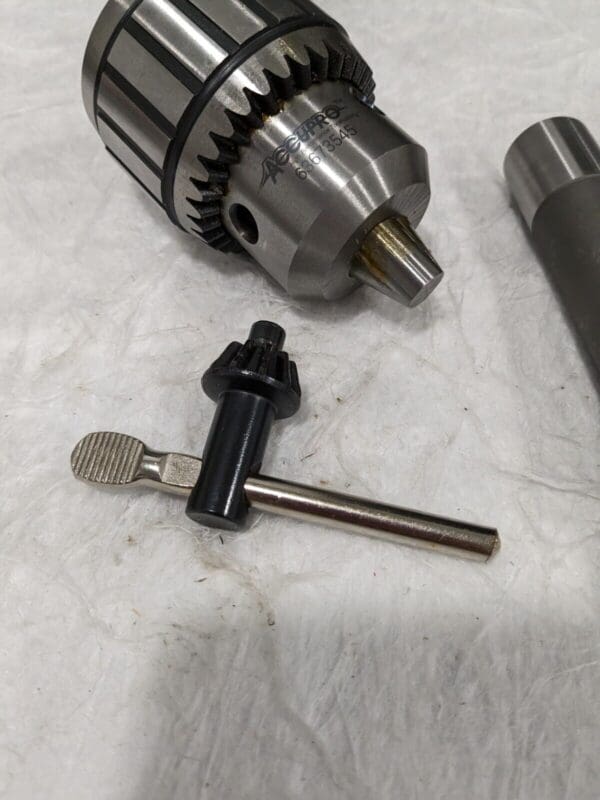 ACCUPRO Drill Chuck: 1/32 to 1/2" Capacity, Tapered Mount, JT3 51233559