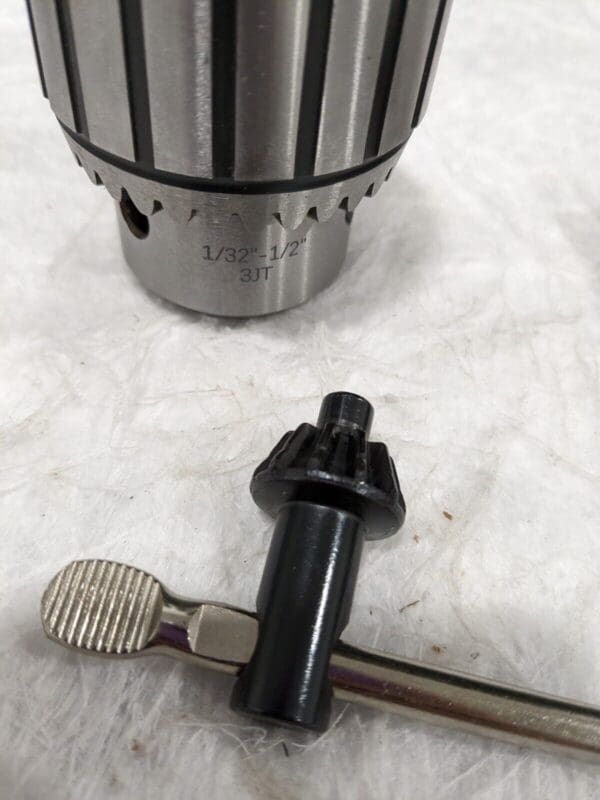 ACCUPRO Drill Chuck: 1/32 to 1/2" Capacity, Tapered Mount, JT3 51233559