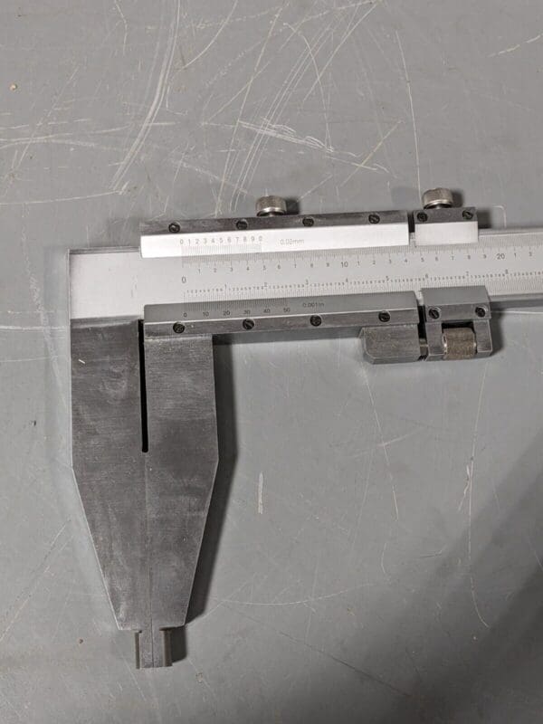 Heavy Duty Long Jaw Vernier Caliper 0 to 60" Range 0.001" Graduation