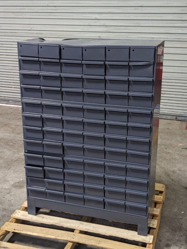 Durham Bin Storage Cabinet 72 Drawer 48 x 34 x 12 Steel Gray 019-95