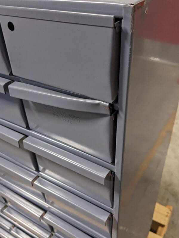 Durham Bin Storage Cabinet 72 Drawer 48 x 34 x 12 Steel Gray 019-95